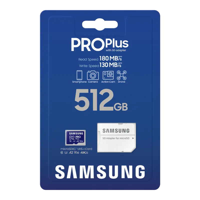 Card de Memorie Samsung PRO Plus MicroSD, 512GB (MB-MD512SA/APC)