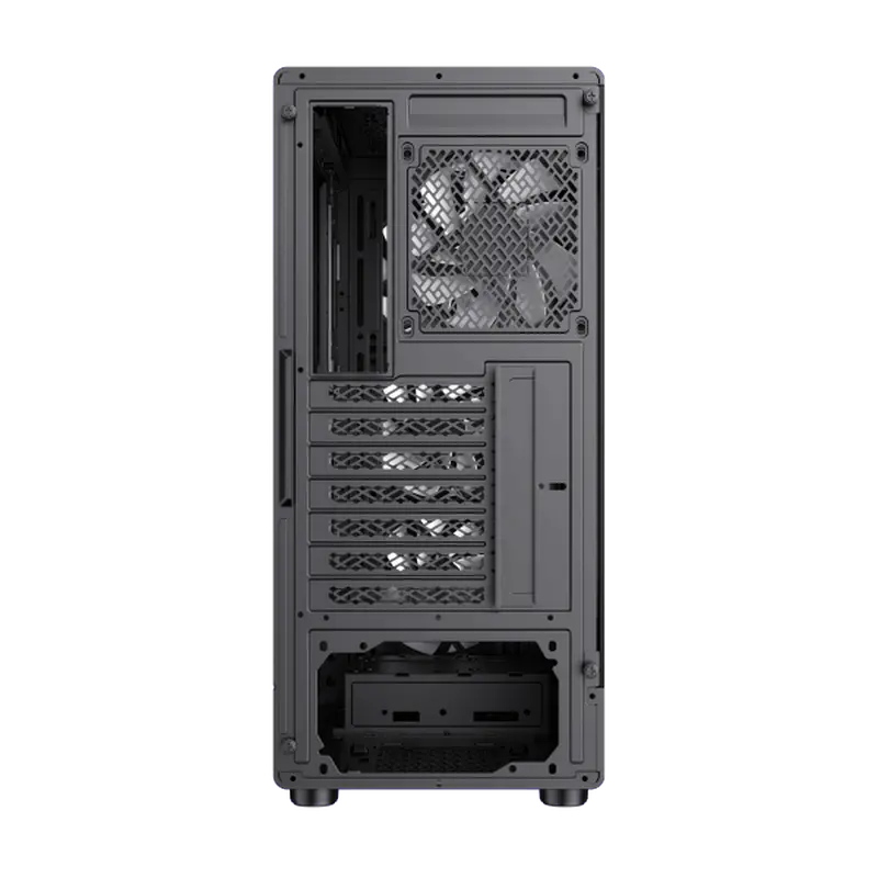 Carcasă PC Gamemax Storm 2 AB, Midi-Tower, Fără PSU, Negru