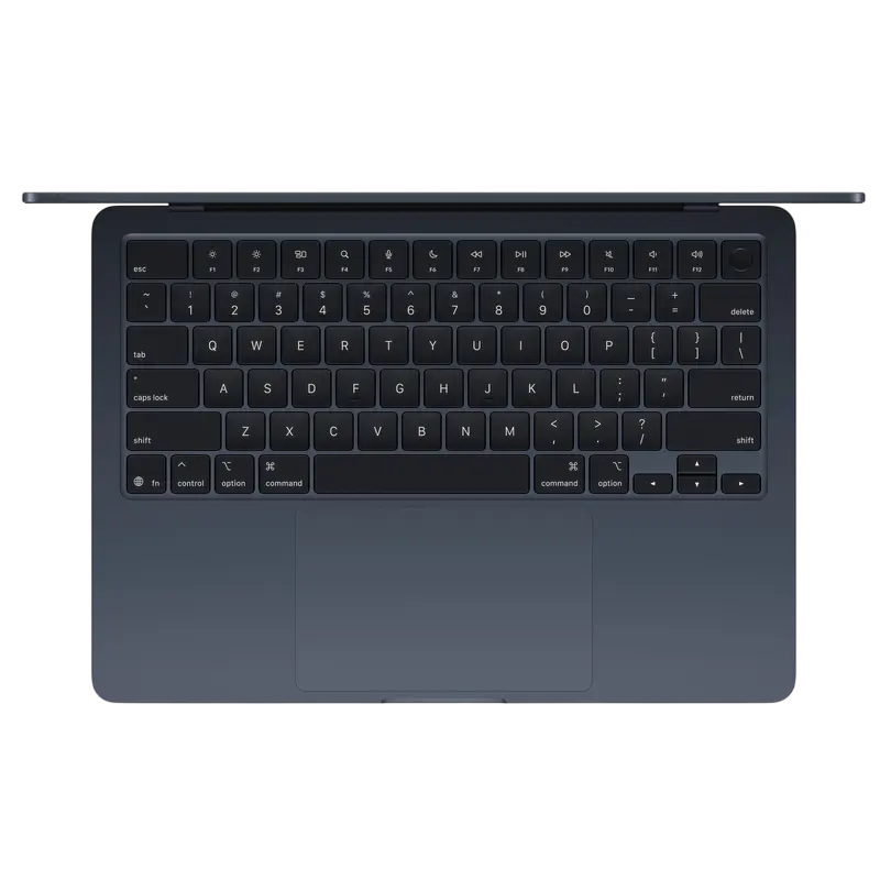 Laptop Apple MacBook Air A3241 de 15,3", culoare Midnight, M4 cu procesor și placă grafică cu 10 nuclee, 24 GB/512 GB, macOS Sequoia