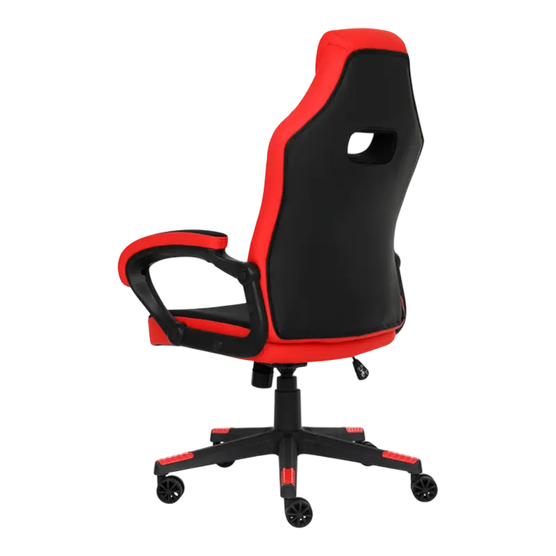 Scaun Gaming HATOR Flash, Țesătură, PU Piele, Negru | Roșu