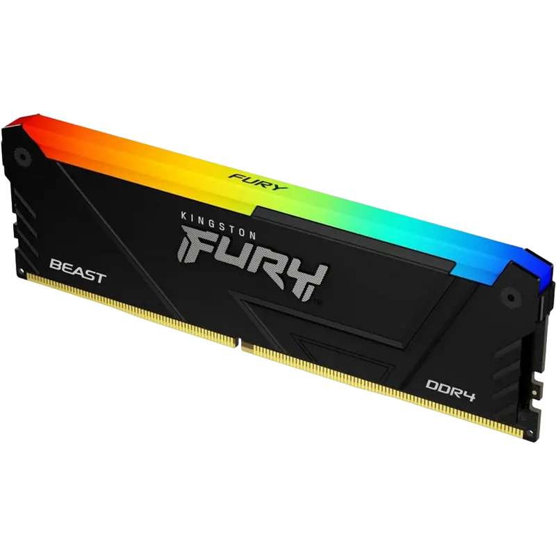 Memorie RAM Kingston FURY Beast RGB, DDR4 SDRAM, 3200 MHz, 16GB, KF432C16BB2AK2/16