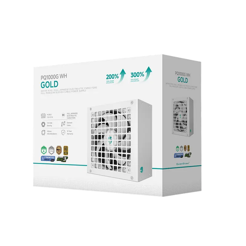 Sursă Alimentare PC Deepcool GamerStorm PQ1000G WH, 1000W, ATX, Complet modular