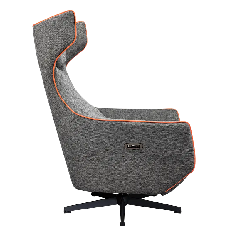 Scaun Gaming Cougar Magus, Imitație de in, Gri | Portocaliu