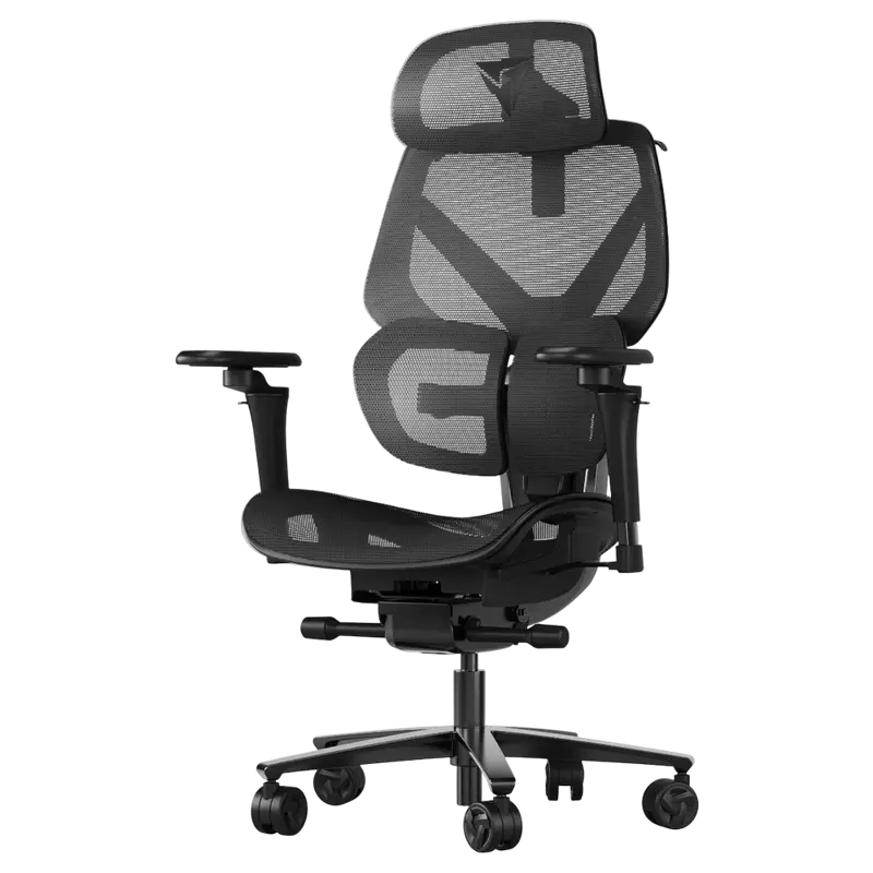 Scaun Gaming ThunderX3 Flex Pro Mesh, Plasă Respirabilă, Negru