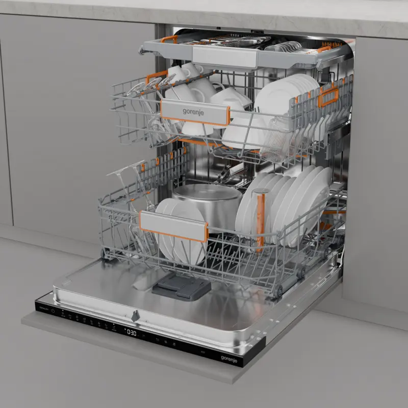 Mașină de spălat vase Gorenje GV673B66, Negru