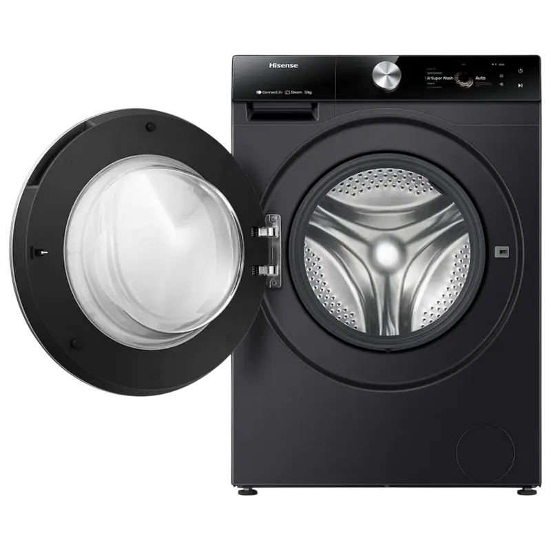 Mașină de spălat Hisense WF7S1247BB, 12kg, Negru