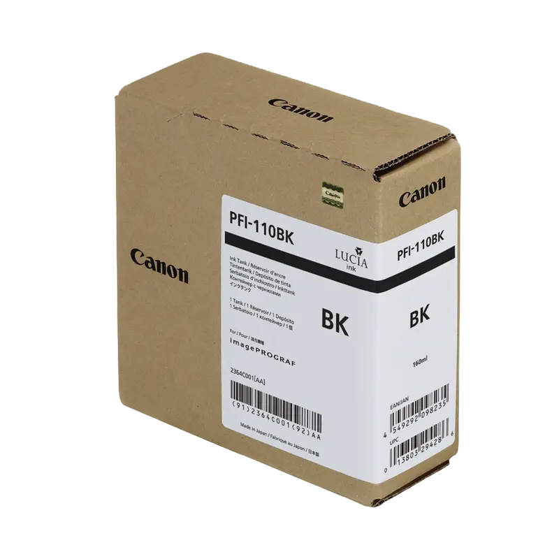 Картридж чернильный Canon PFI-110, 160мл, Чёрный