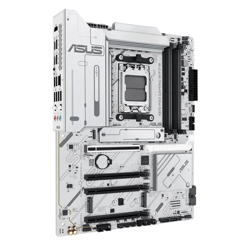 Placă de bază ASUS X870 MAX GAMING WIFI7 W, AM5, AMD X870, ATX