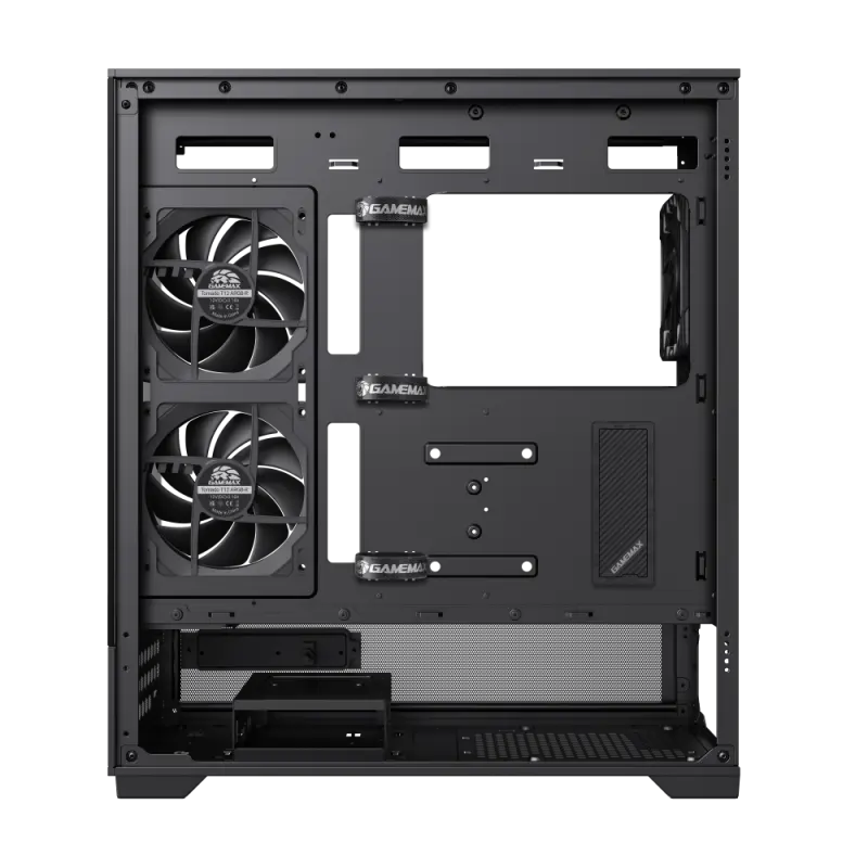 Carcasă PC Gamemax VISTA 2 AB, Midi-Tower, Fără PSU, Negru