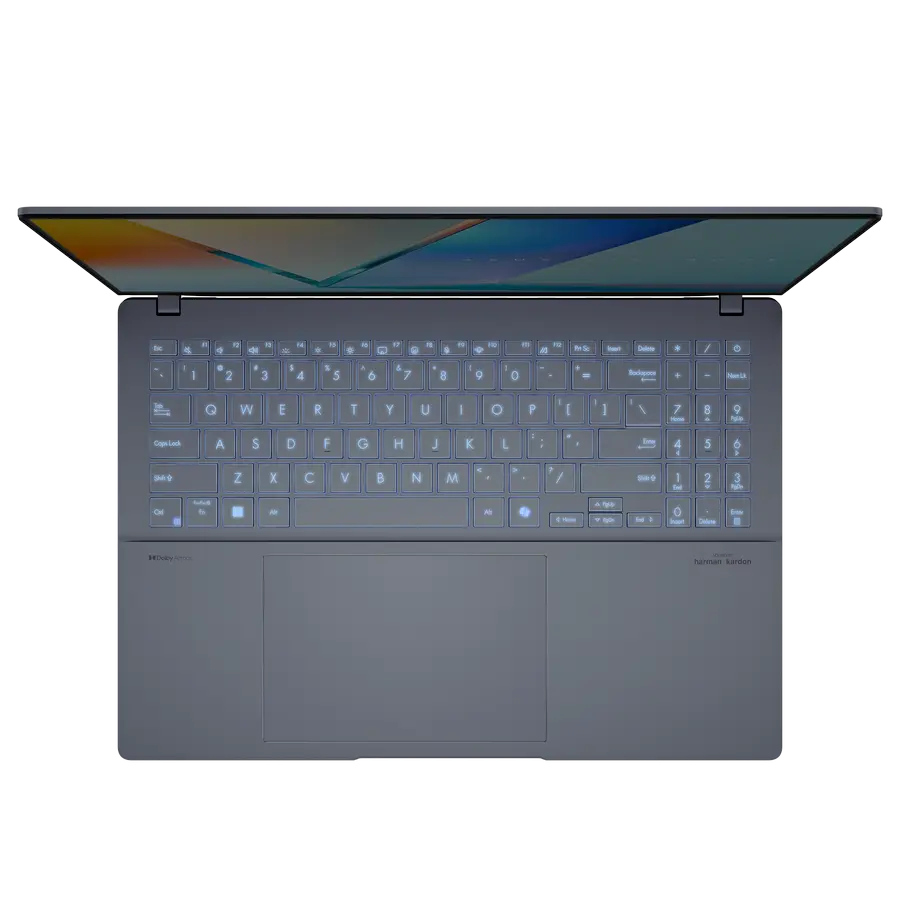 Laptop 16" ASUS Vivobook S 16 OLED S5606MA, Mist Blue, Intel Core Ultra 9 185H, 16GB/1024GB, Fără OS