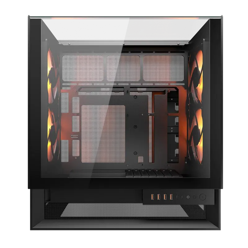 Carcasă PC Cougar OmnyX, Midi-Tower, Fără PSU, Negru