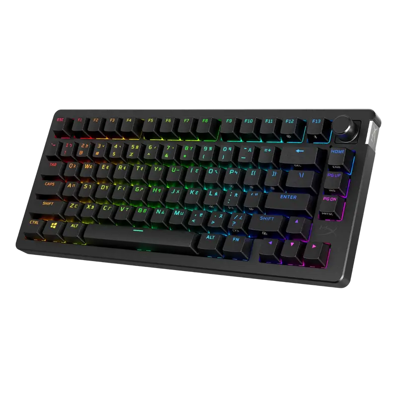Tastatură HyperX Alloy Rise 75, Fără fir, Negru