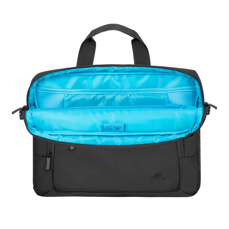 Geantă pentru laptop Rivacase 7521, 14", Eco-Friendly rPET Poliester, Negru