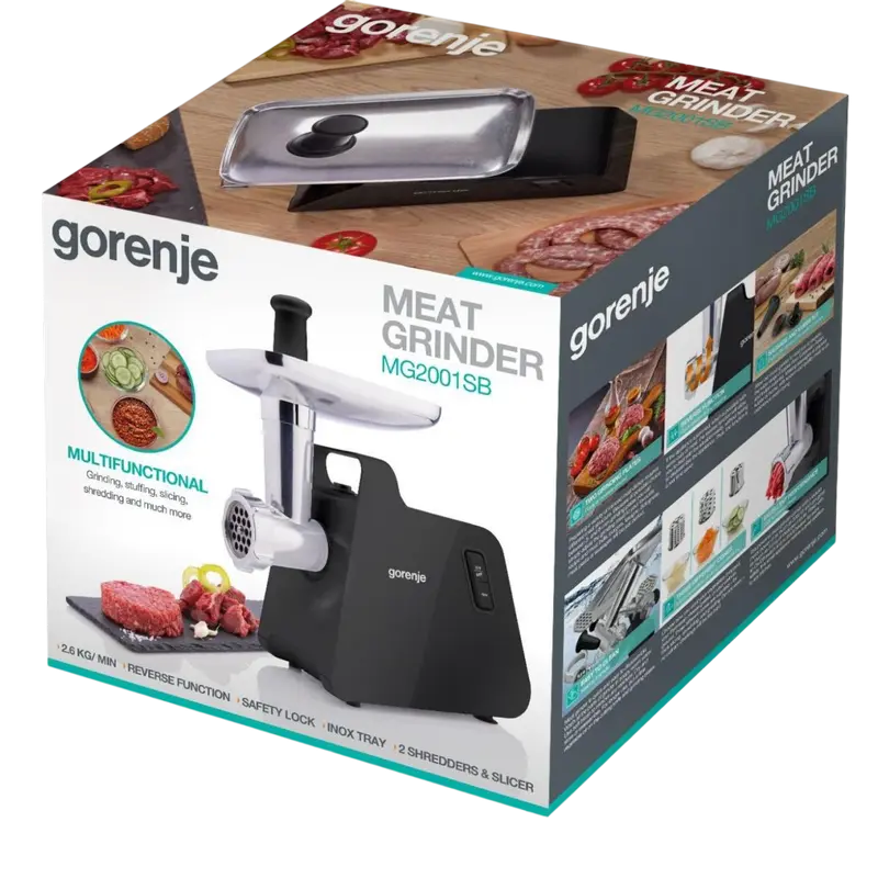 Mașină de tocat carne Gorenje MG2001SB, Negru