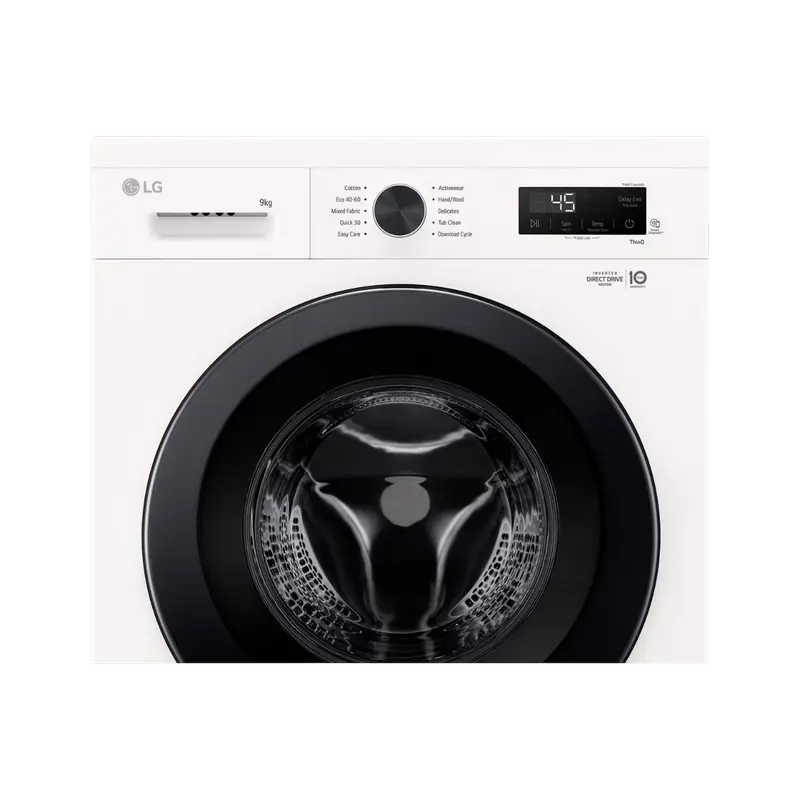 Mașină de spălat LG F4X1009NWK, 9kg, Alb