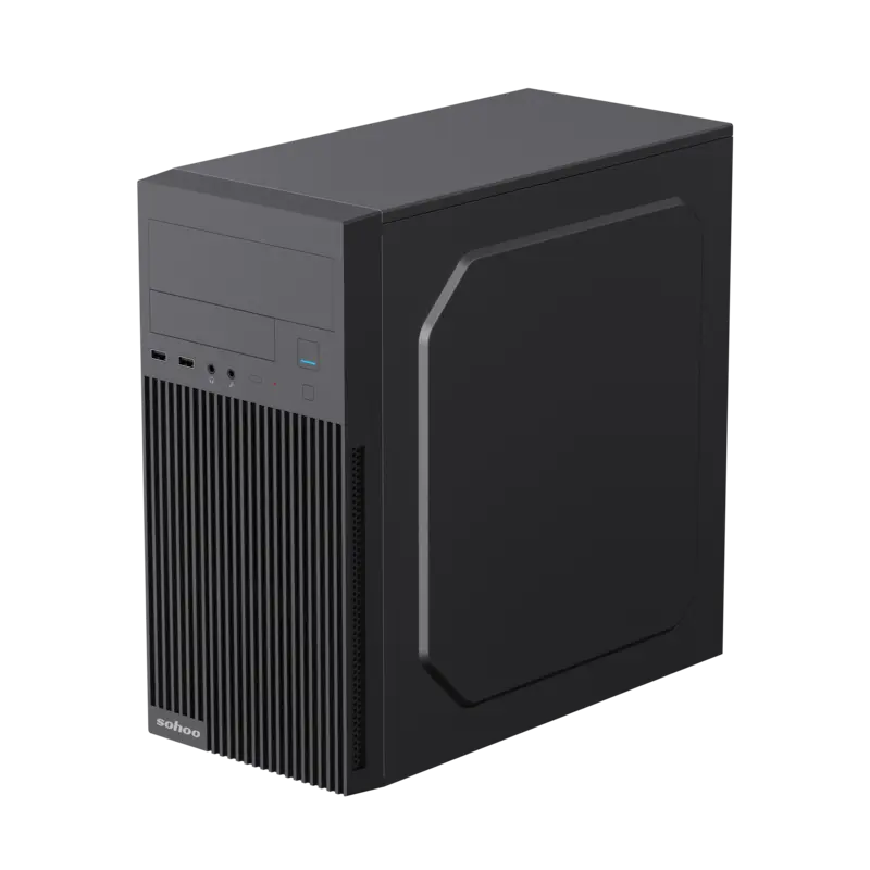 Carcasă PC Sohoo 6521BK, Micro-ATX, ATX, Negru