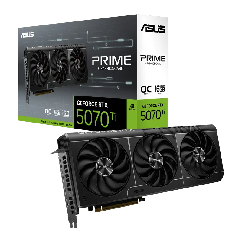 Placă Video ASUS Prime OC RTX5070Ti, 16GB GDDR7 256bit