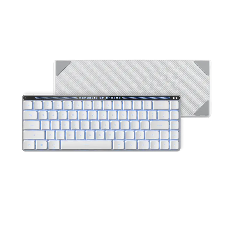 Tastatură ASUS ROG Falchion, Fără fir, Alb