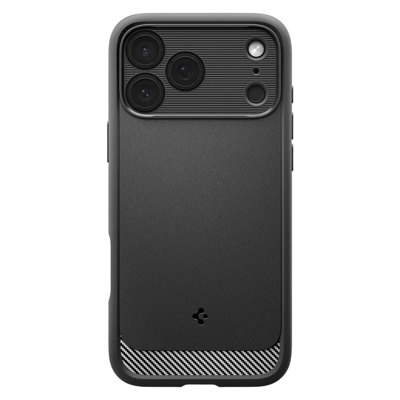 Husă Spigen Rugged Armor Mag pentru Apple iPhone 17 Pro Max, Negru Mat