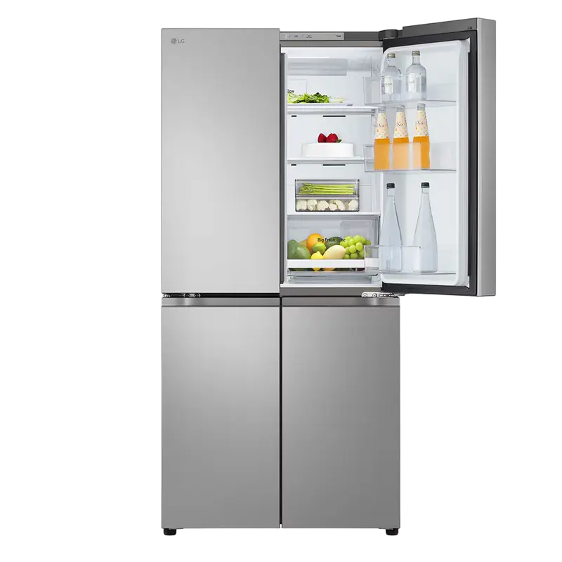 Холодильник LG GMB860PYDE, DoorCooling+, Серебристый