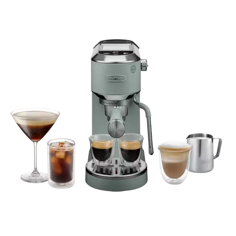 Cafetiera manuala DeLonghi EC890GR, 1450W, Verde