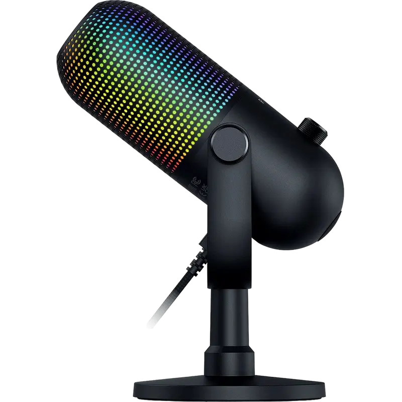 Microfon Gaming Razer Seiren V3 Chroma, Cu fir, Negru