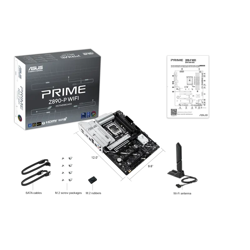 Placă de bază ASUS PRIME Z890-P WIFI, LGA1851, Intel Z890, ATX