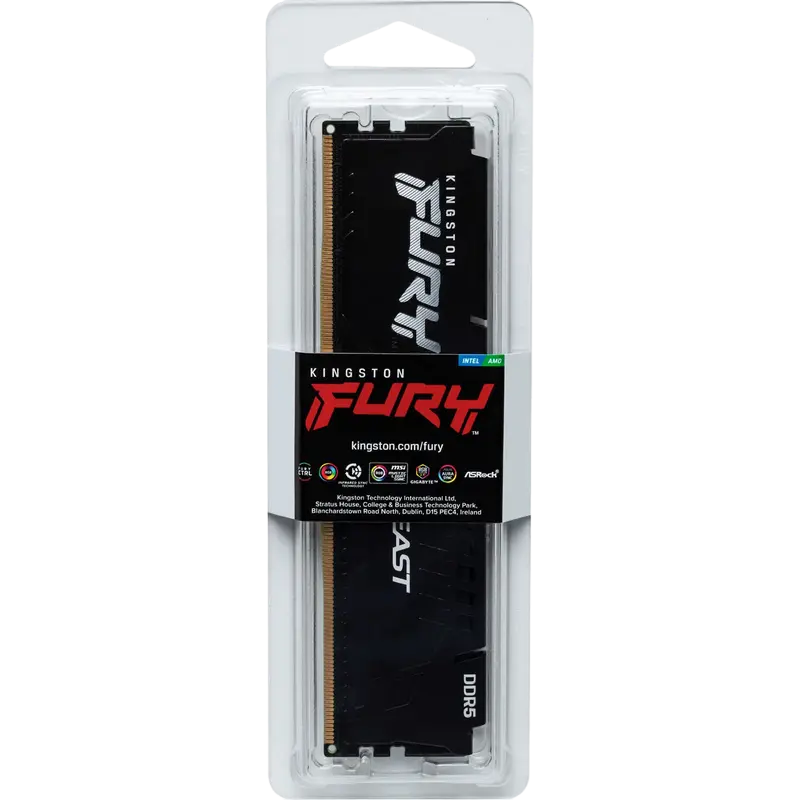 Memorie RAM Kingston FURY Beast, DDR5 SDRAM, 6000 MHz, 16GB, KF560C30BB-16