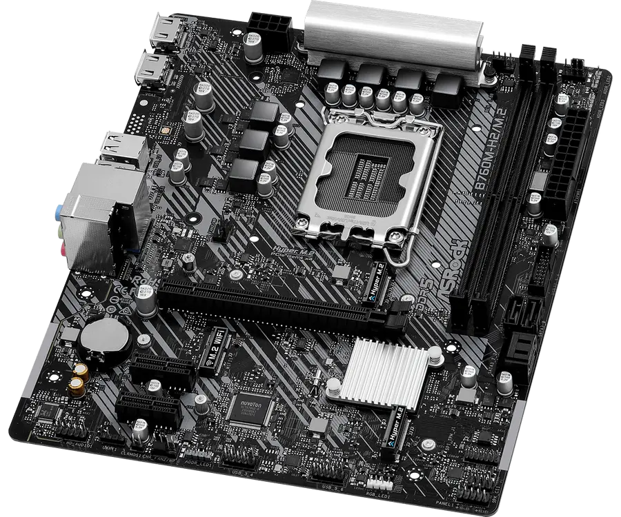 Placă de bază ASRock B760M-H2/M.2, LGA1700, Intel B760, Micro-ATX