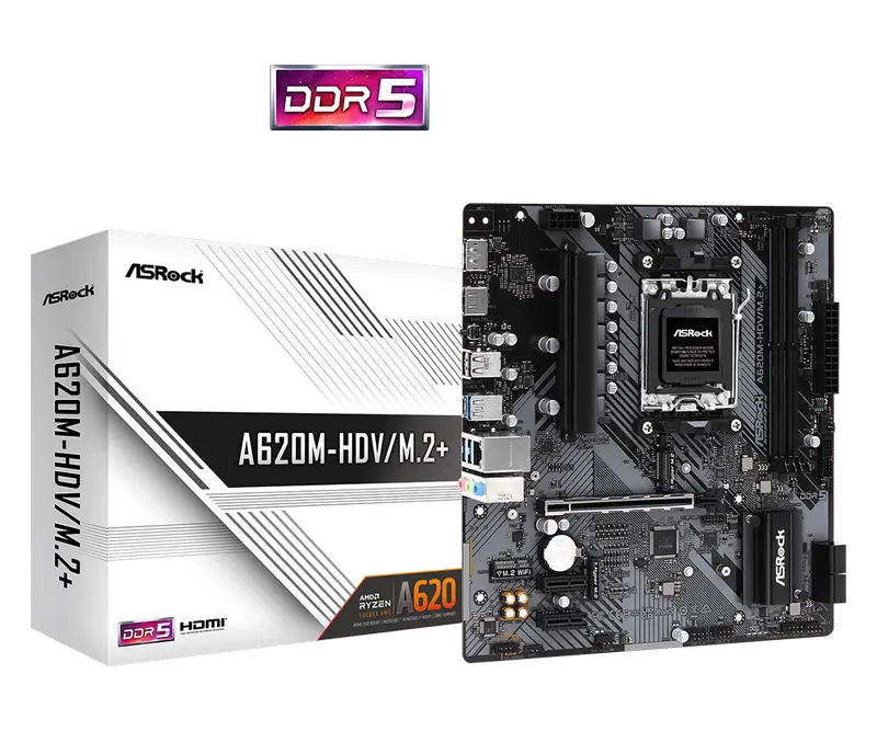 Placă de bază ASRock A620M-HDV/M.2+, AM5, AMD..