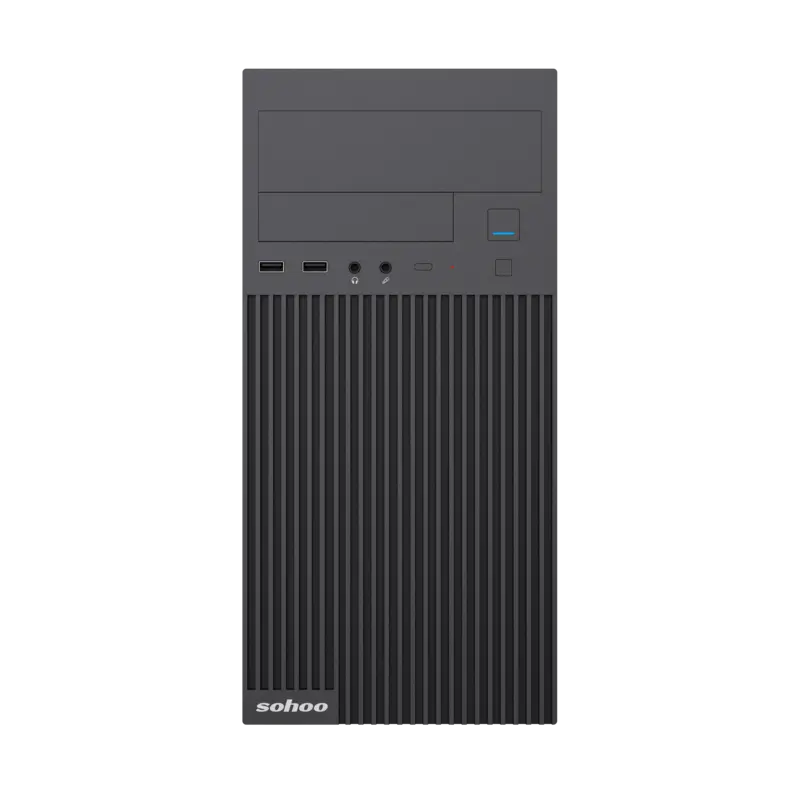 Carcasă PC Sohoo 6521BK, Micro-ATX, ATX, Negru