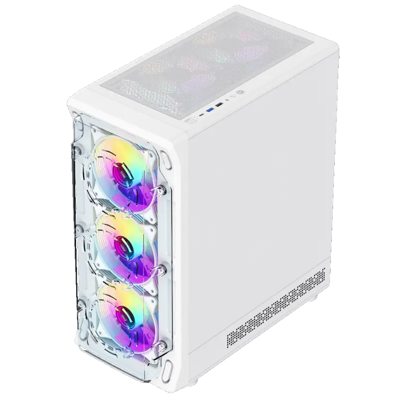 Компьютерный корпус Gamemax Starlight 2 AW, Midi-Tower, Без блока питания, Белый