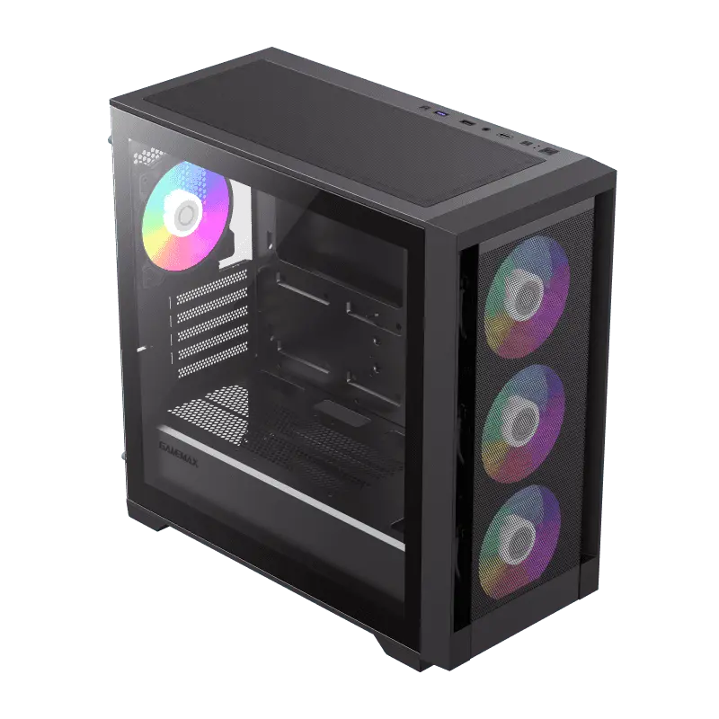 Carcasă PC Gamemax Defender MB, Mini-Tower, Fără PSU, Negru