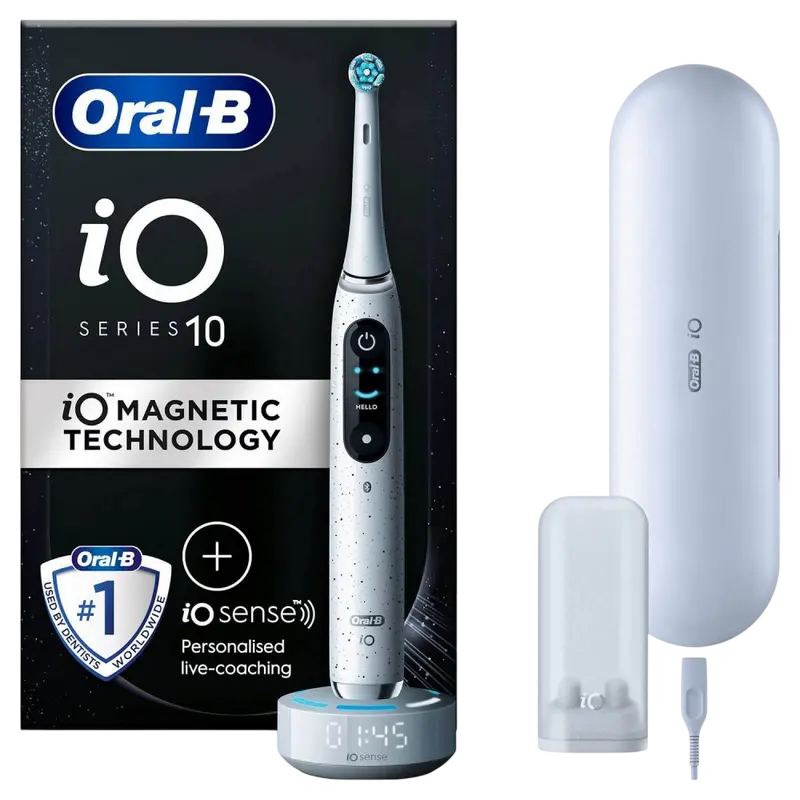 Periuță de dinți electrică Braun Oral-B iO 10, Stardust White