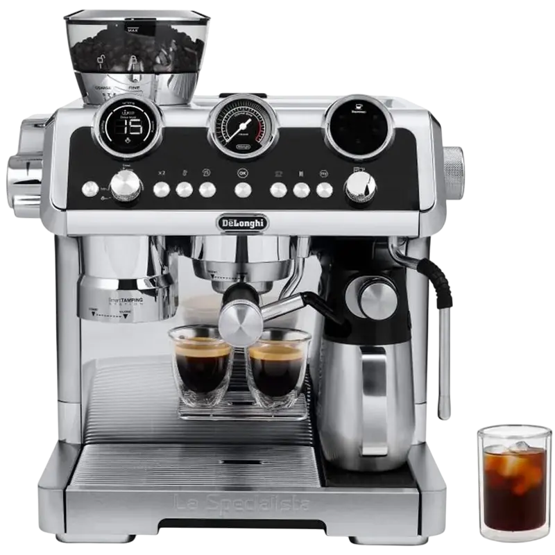 Cafetiera manuala DeLonghi EC 9865.M, 1450W, Oțel inoxidabil