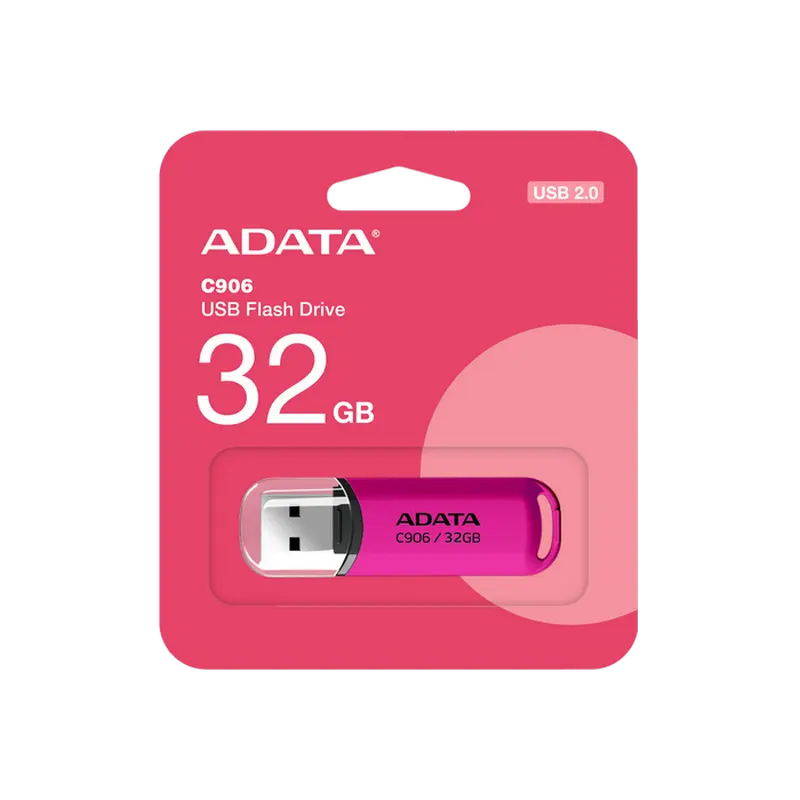 Memorie USB ADATA C906, 32GB, Roz