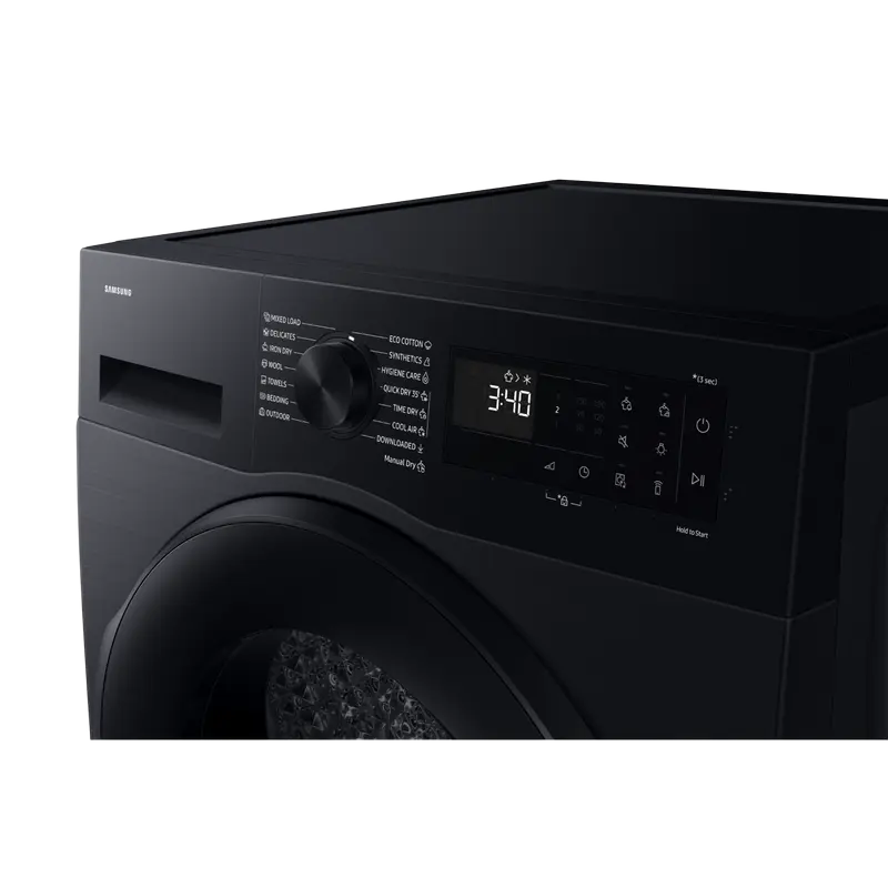 Uscător de rufe Samsung DV90DG52A0ABLE, 9kg, Negru