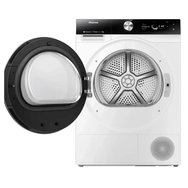 Uscător de rufe Hisense DH7S107BW, 10kg, Alb