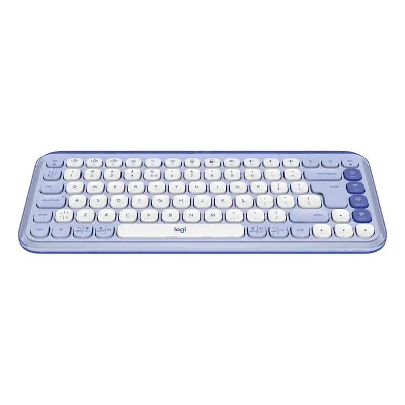 Tastatură Logitech POP ICON, Fără fir, Liliac | White