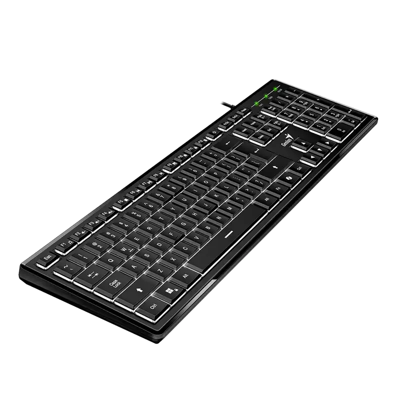 Клавиатура Genius SlimStar 820, Проводное, Чёрный