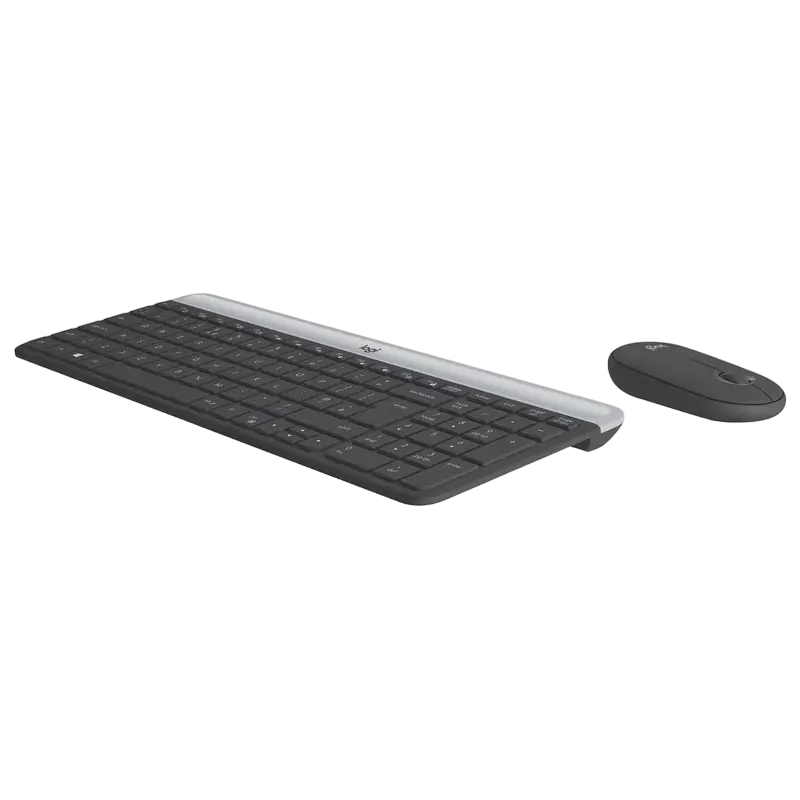 Set Tastatură + Mouse Logitech MK470, Fără fir, Grafit