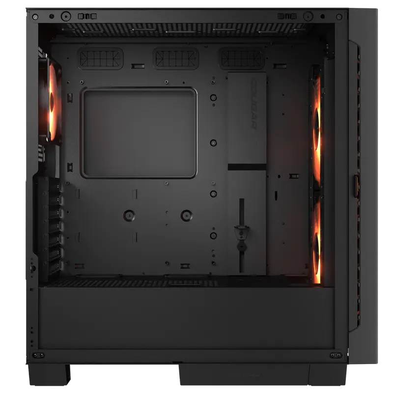 Carcasă PC Cougar Airface ECO RGB, Midi-Tower, Fără PSU, Negru