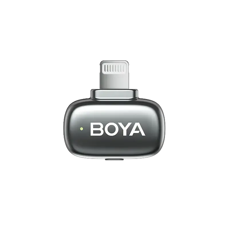 Microfon portabil pentru înregistrare vocală Boya mini 2-01, Fără fir, Gri