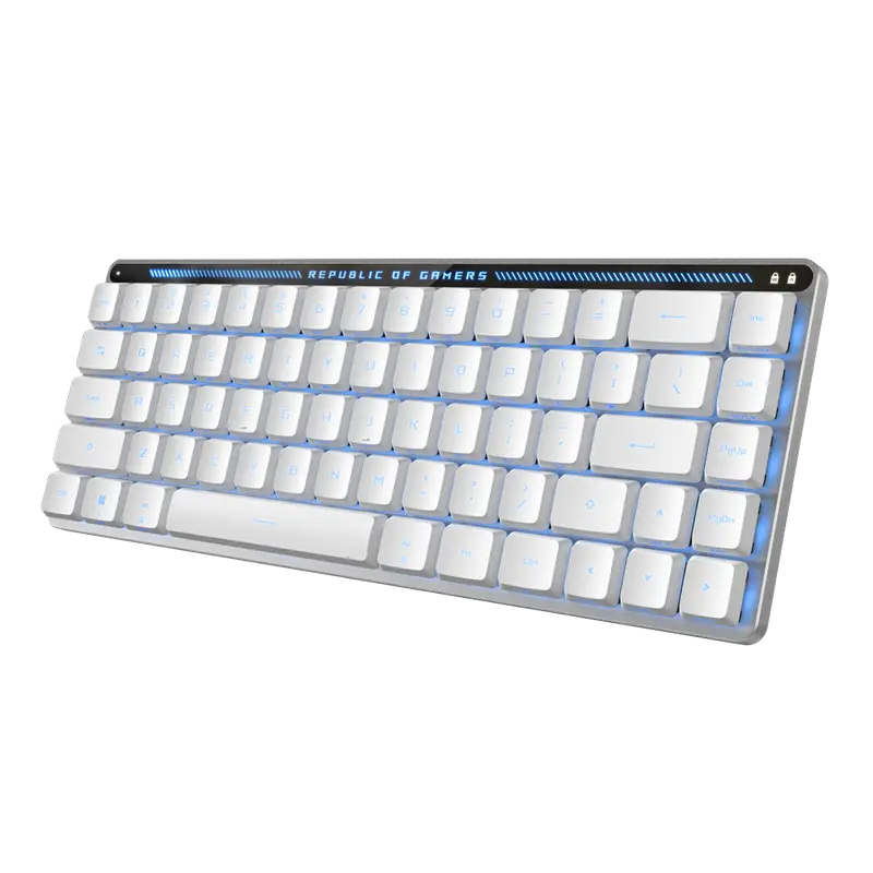 Tastatură ASUS ROG Falchion, Fără fir, Alb