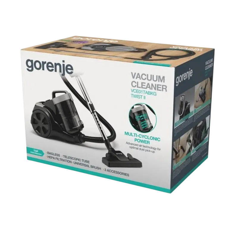 Aspirator Gorenje VCE01TABKG, Negru