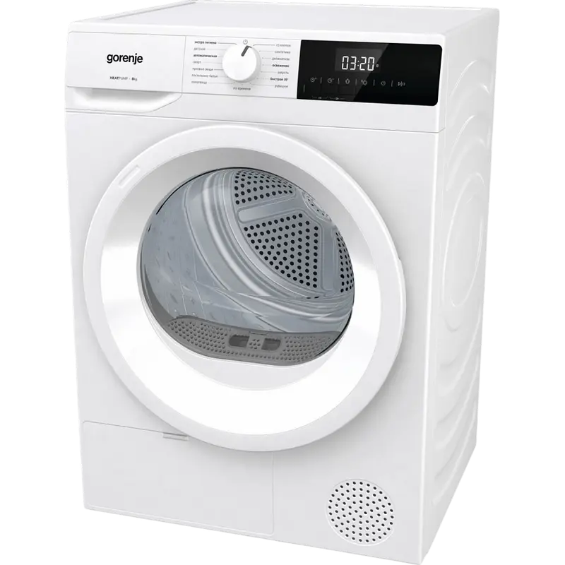 Uscător de rufe Gorenje DHNE82, 8kg, Alb