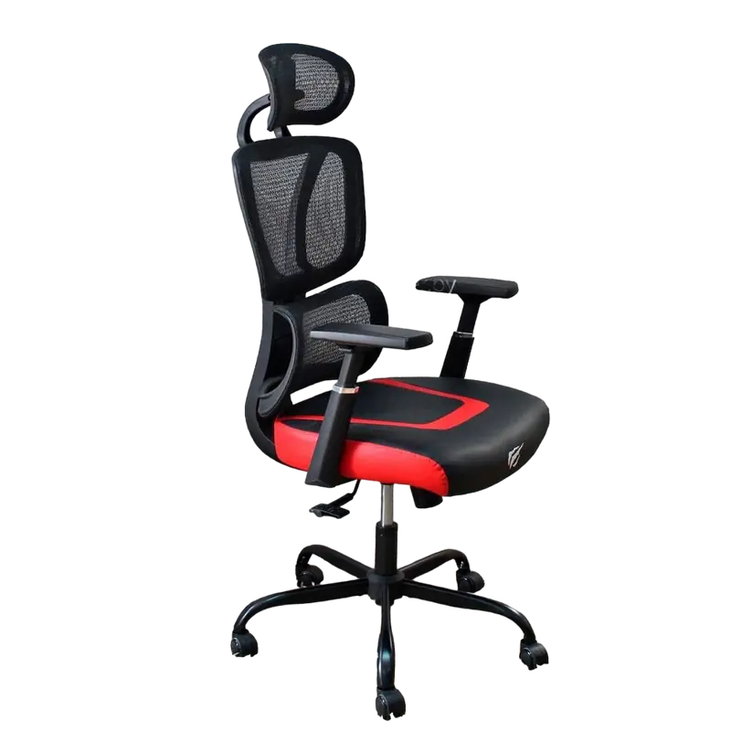 Scaun Gaming Havit GC919, PVC Piele, Negru | Roșu
