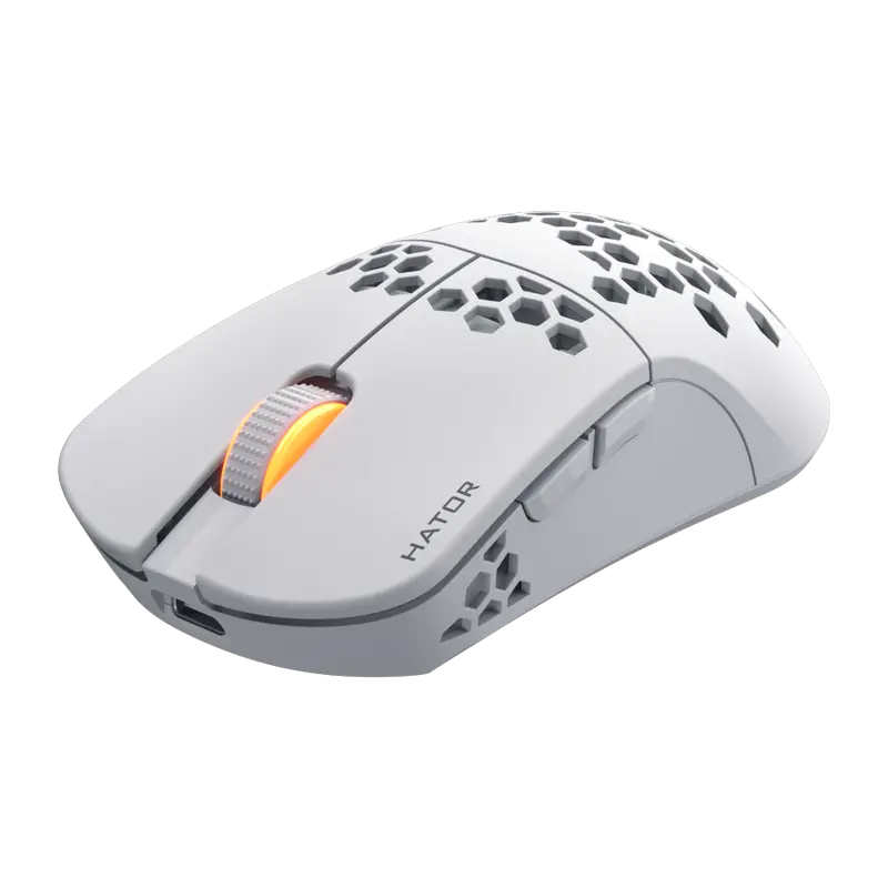 Gaming Mouse HATOR Stellar PRO, Alb