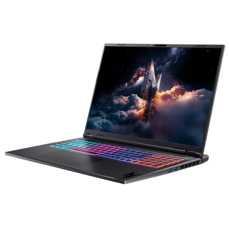Игровой ноутбук 18" Acer Nitro 18 AI AN18-61, Obsidian Black, AMD Ryzen AI 9 365, 32Гб/1024Гб, Linux eShell