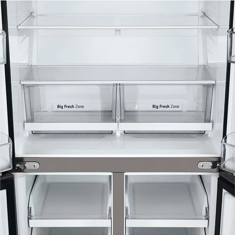 Холодильник LG GMB860PYDE, DoorCooling+, Серебристый